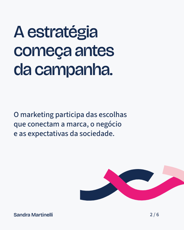 Carrossel / estratégia da marca Sandra Martinelli
