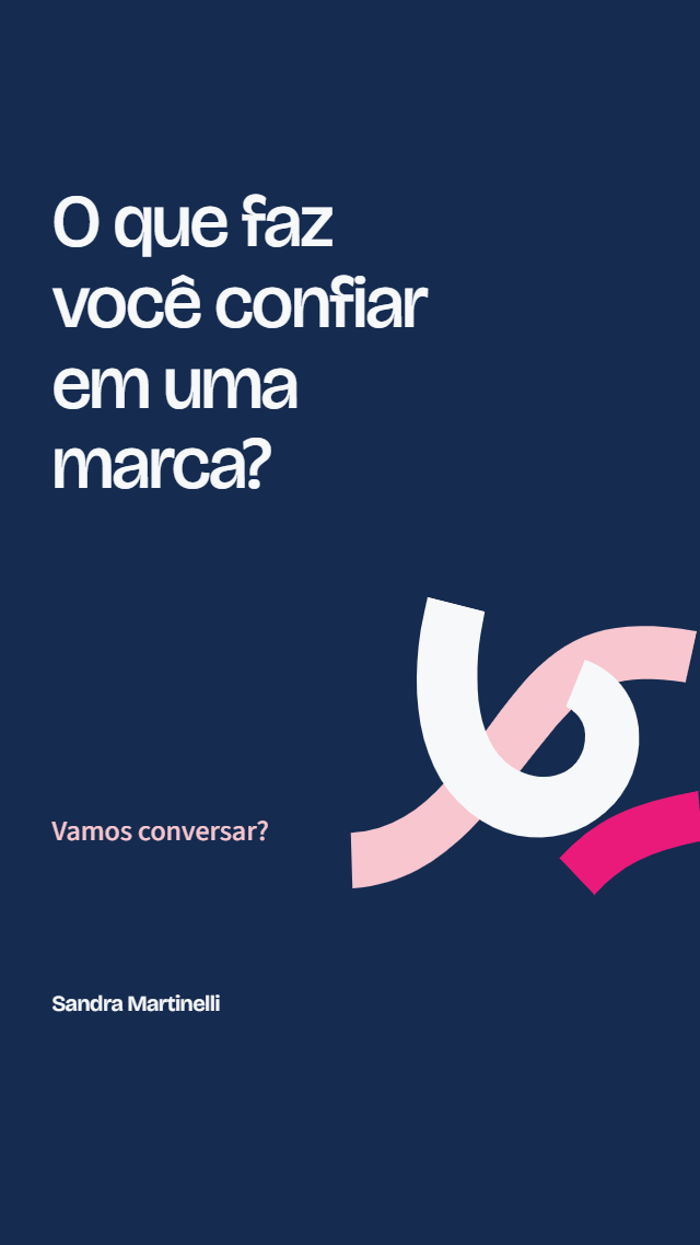 Story / pergunta da marca Sandra Martinelli